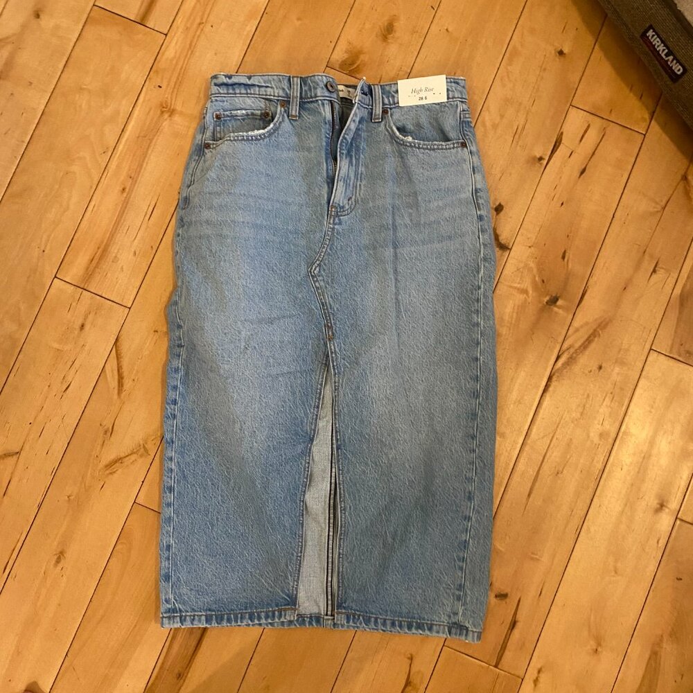 Abercrombie denim midi skirt - never worn